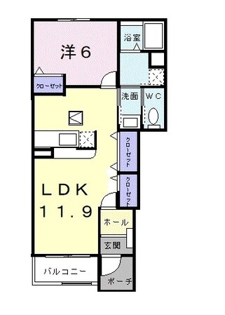 パステルハイツの物件間取画像